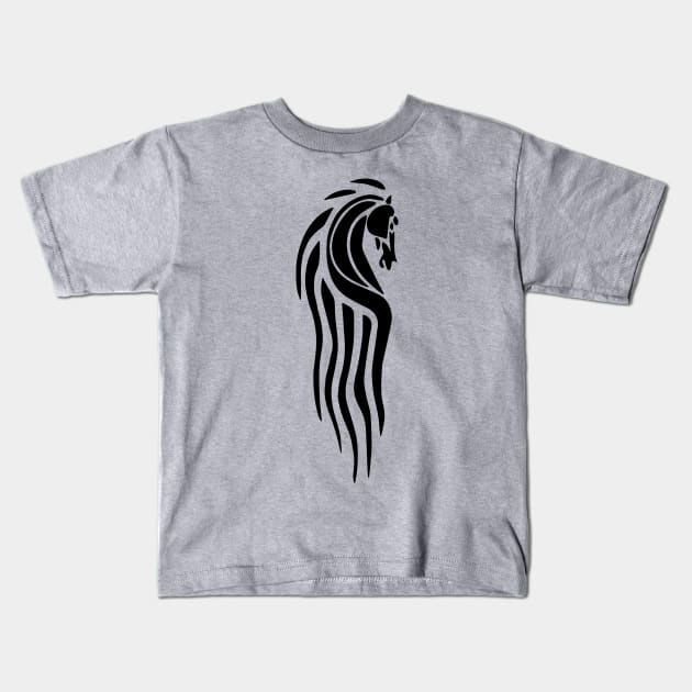 Black rune - Eyesasdaggers Kids T-Shirt by eyesasdaggers